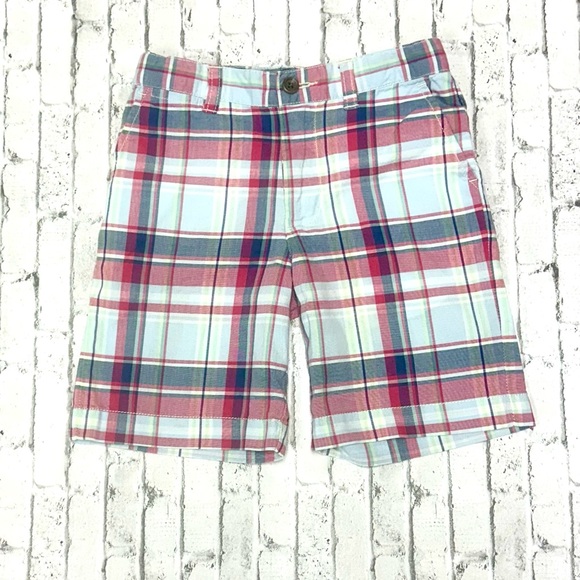 Polo Ralph Lauren Other - Polo Ralph Lauren Boys Plaid Shorts Size 5 Adjustable Waist Chino Preppy Zip Fly